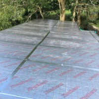 Insulating the roof.